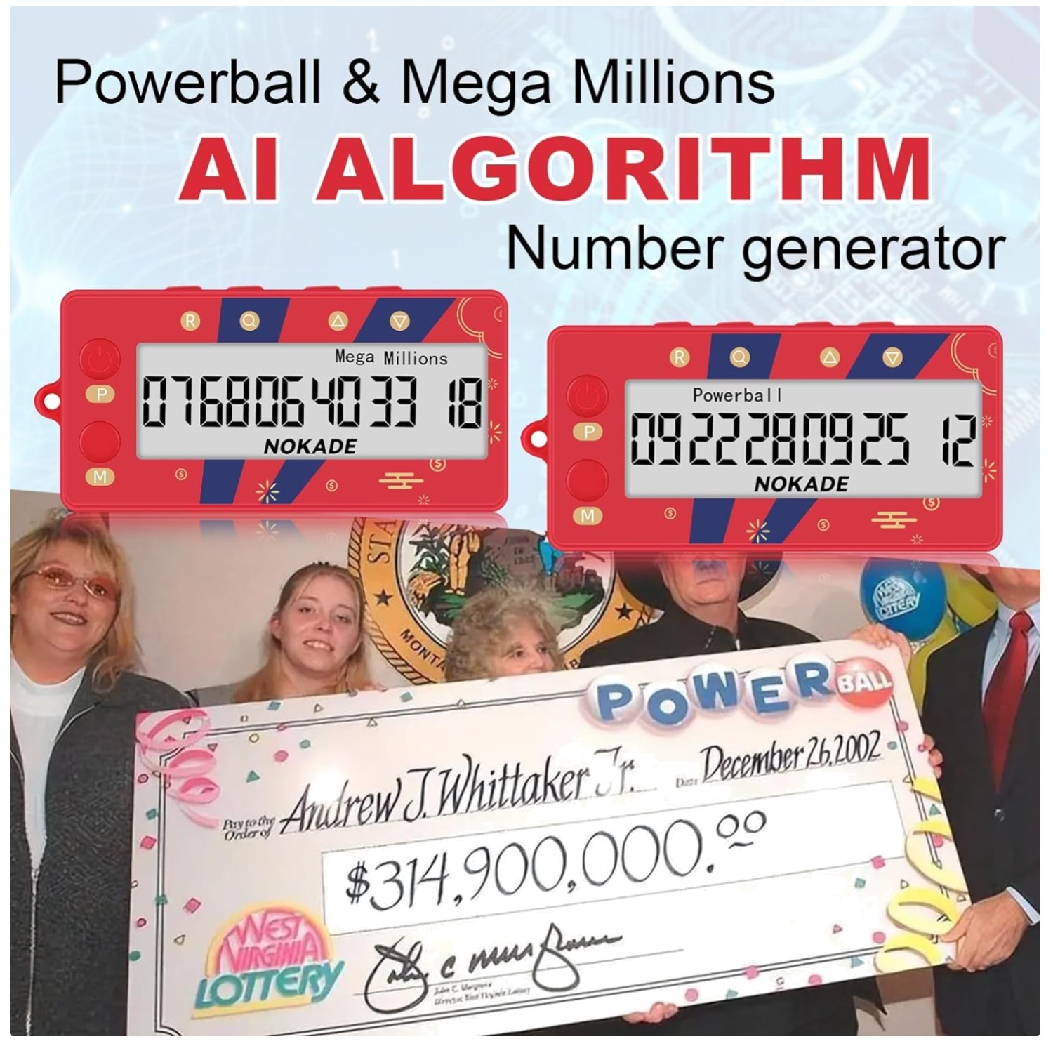 Efficient AI Algorithm Lottery Picker, Number Selector