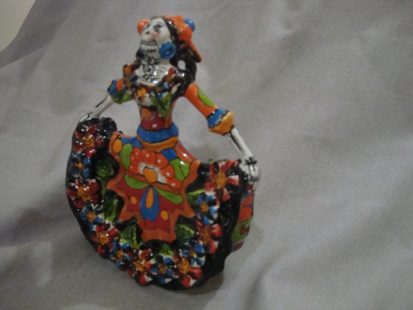 Talavera, Dancer, Day of Dead by Mexican Artist Gerardo Garcia, decor