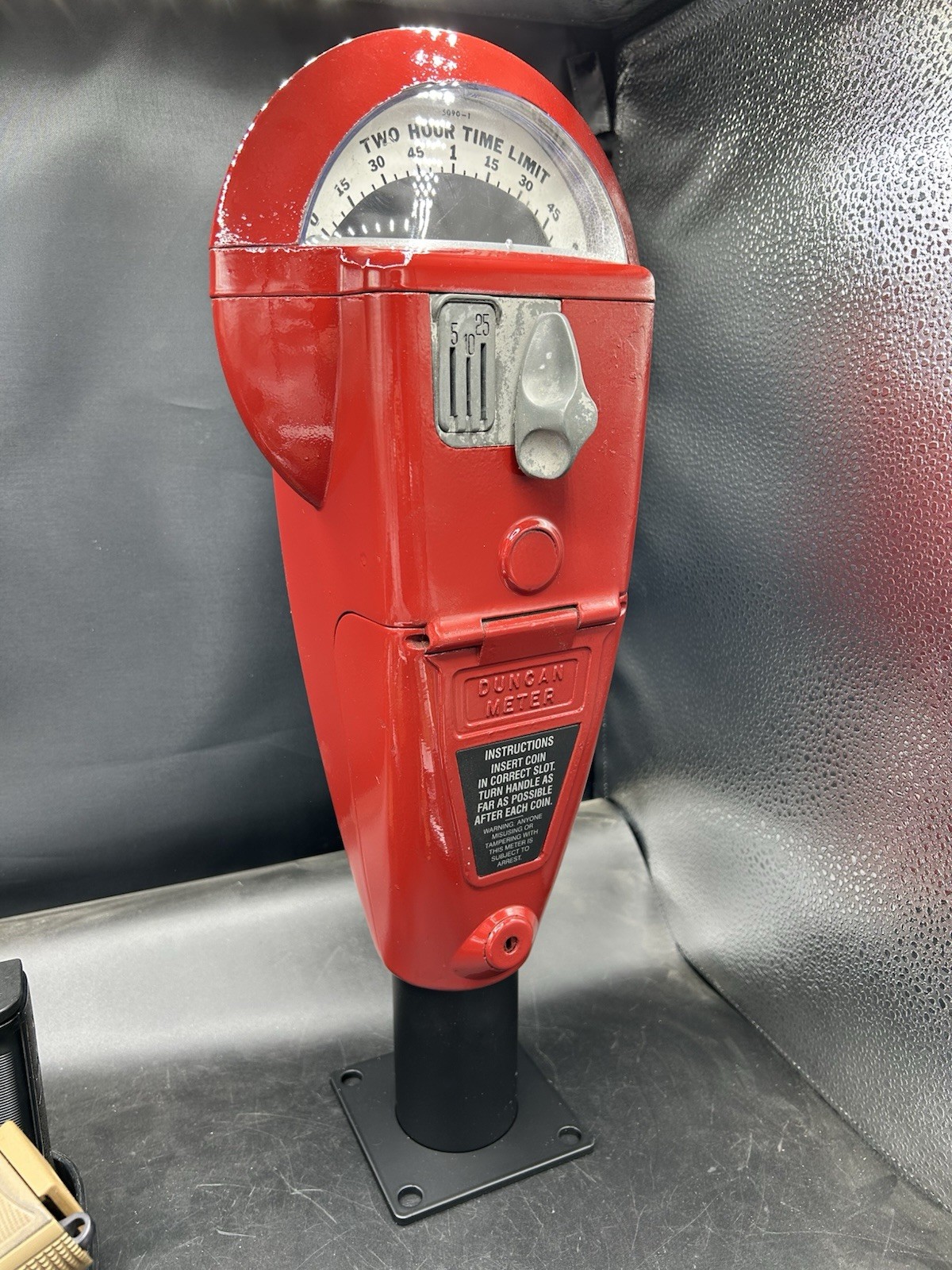 Vintage Duncan Parking Meter Working, Duncan 60 original, Colonial Red