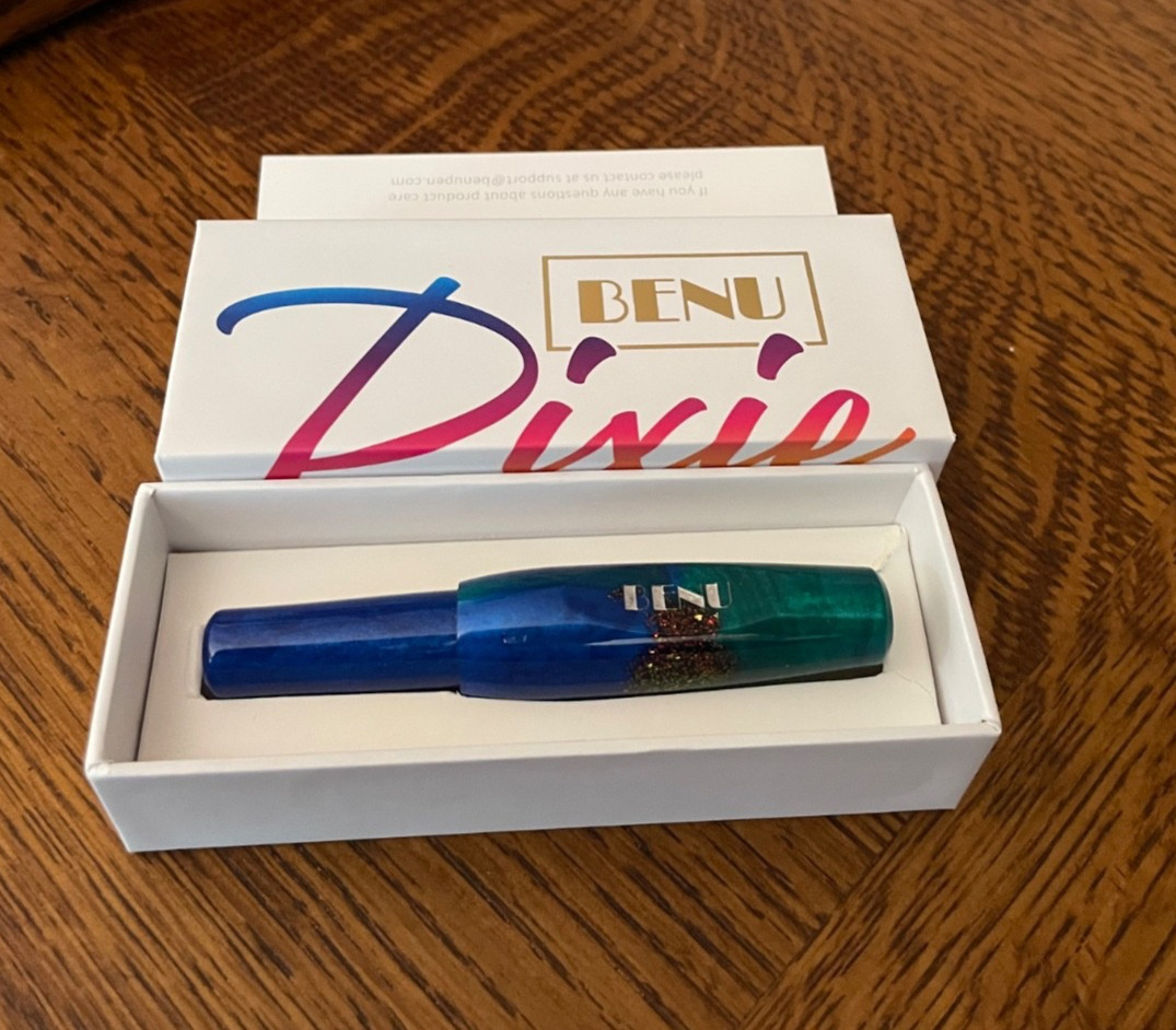 Benu Pixie Emerald Sea Fountain Pen - Extra  Fine - New