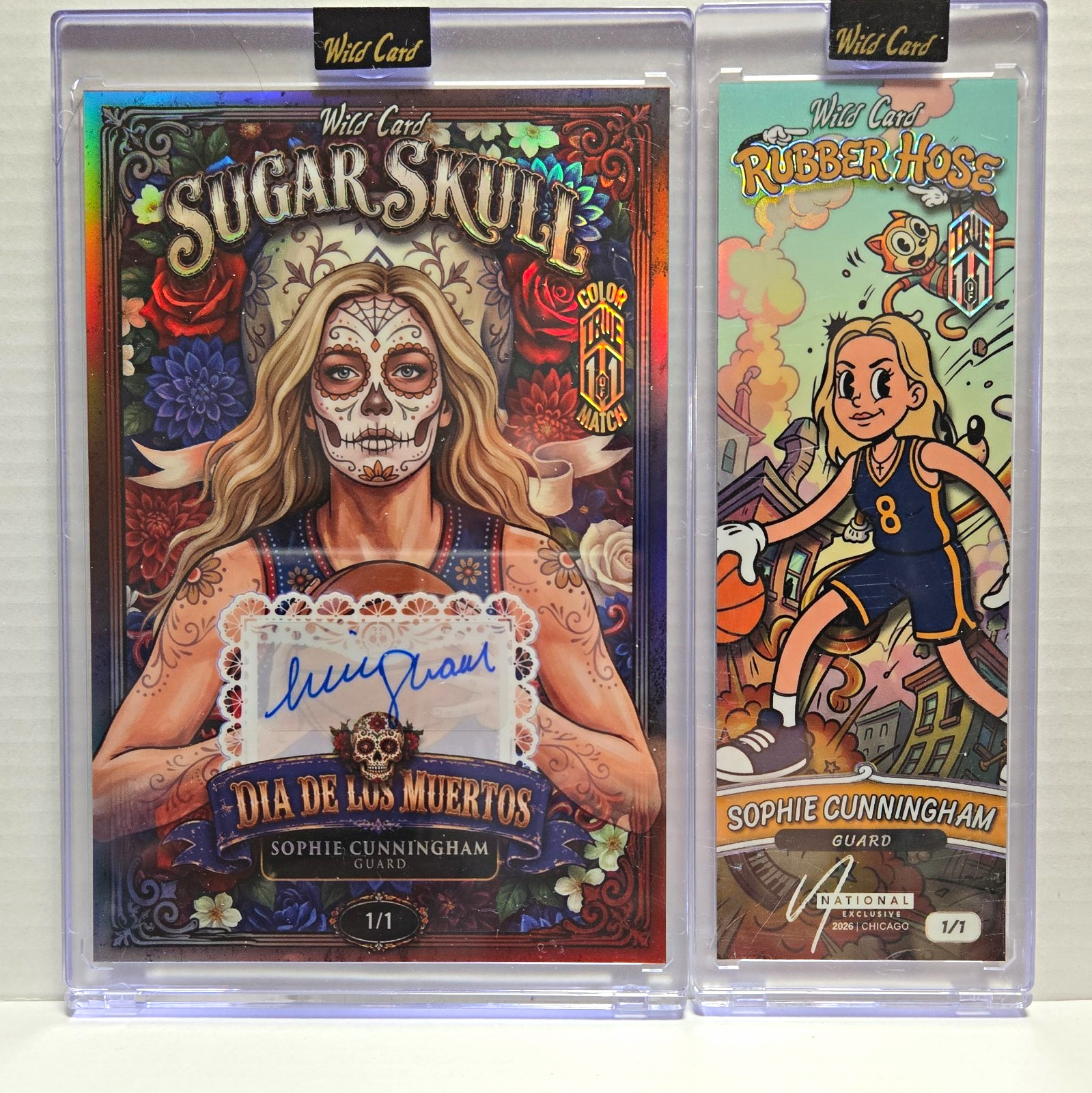 Wild Card 2026 Sugar Skull & Rubber Hose Sophie Cunningham 2-Card 1/1 Auto