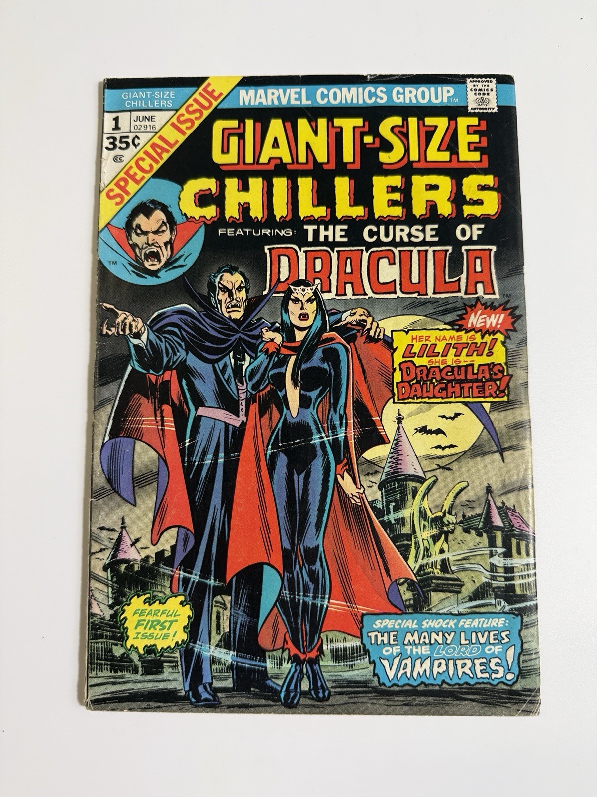 Giant-Size Chillers: Dracula #1 Marvel Comics 1974 1st Appearance Of Lilith