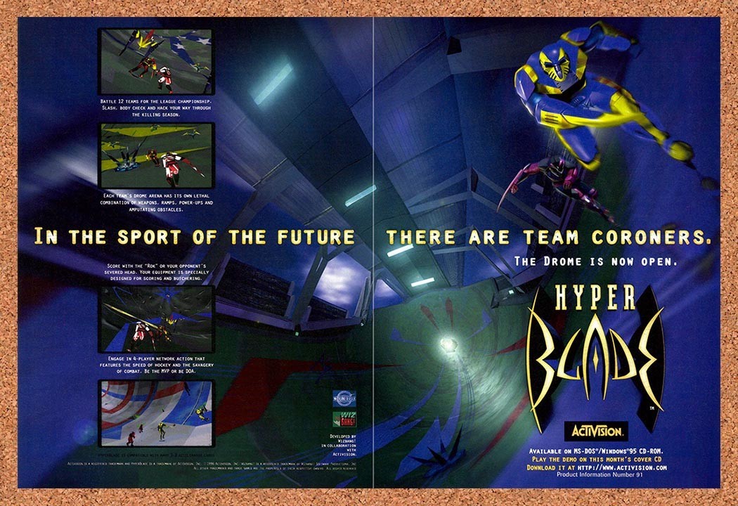 1996 HyperBlade PC Original Advertisement / Retro Promo v4