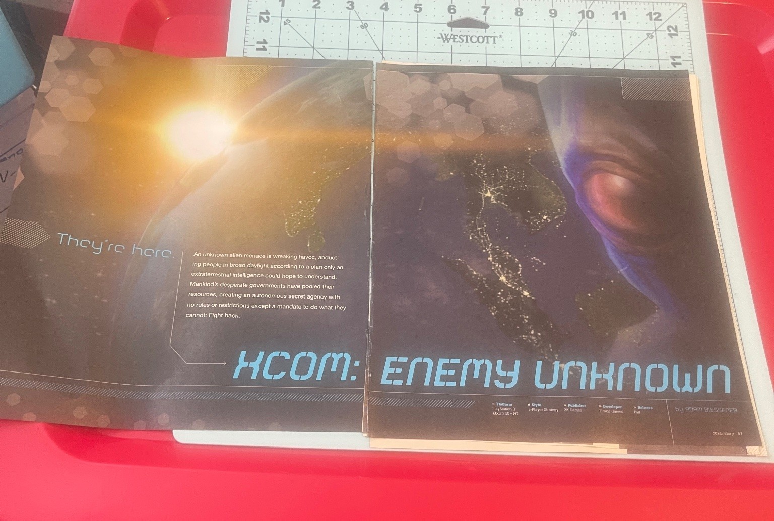 XCOM: Enemy Unknown Magazine Article 2012-13 Firaxis Game Ephemera