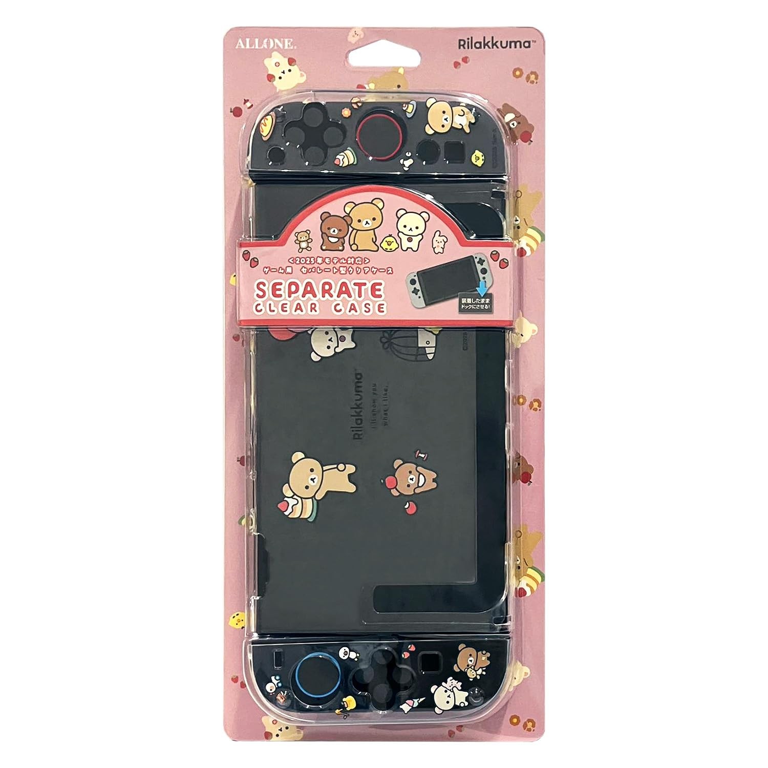 Rilakkuma Clear Protective Case for Nintendo Switch 2 San-X Japan New