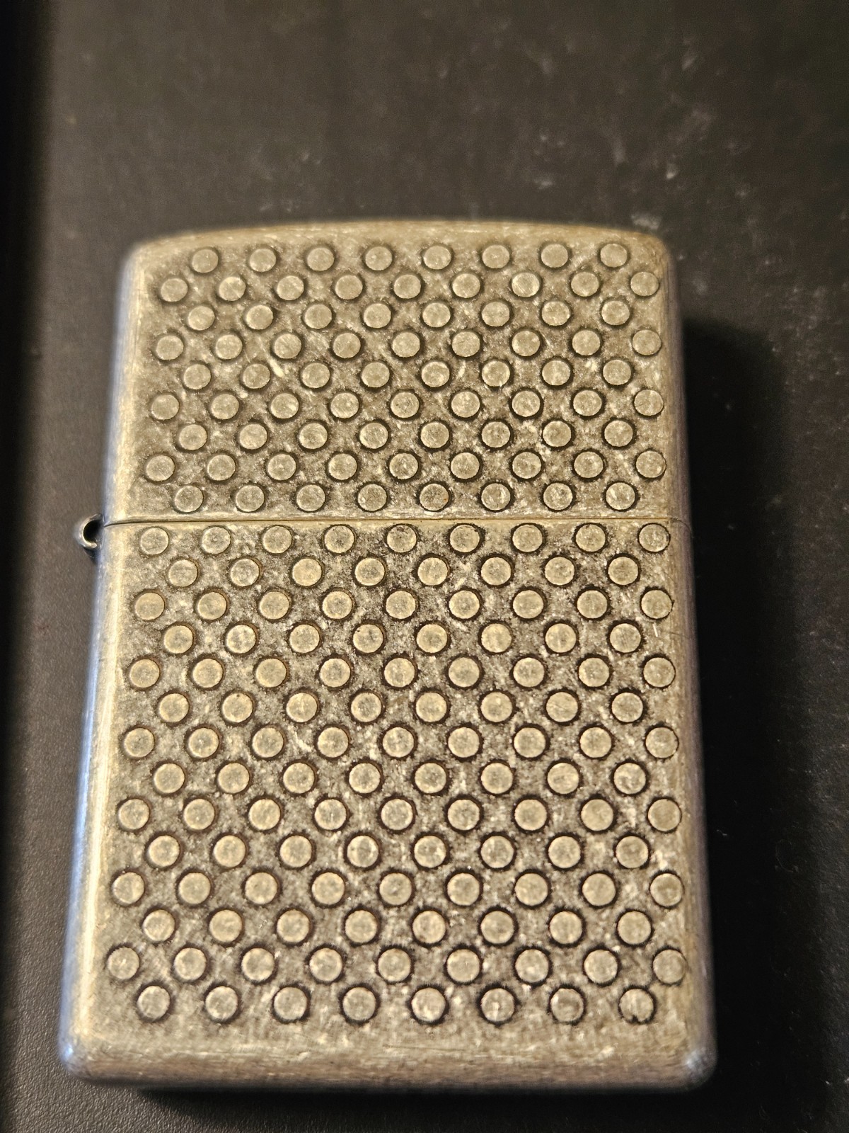 2004 Small Geometric Coin Design Zippo - NEW