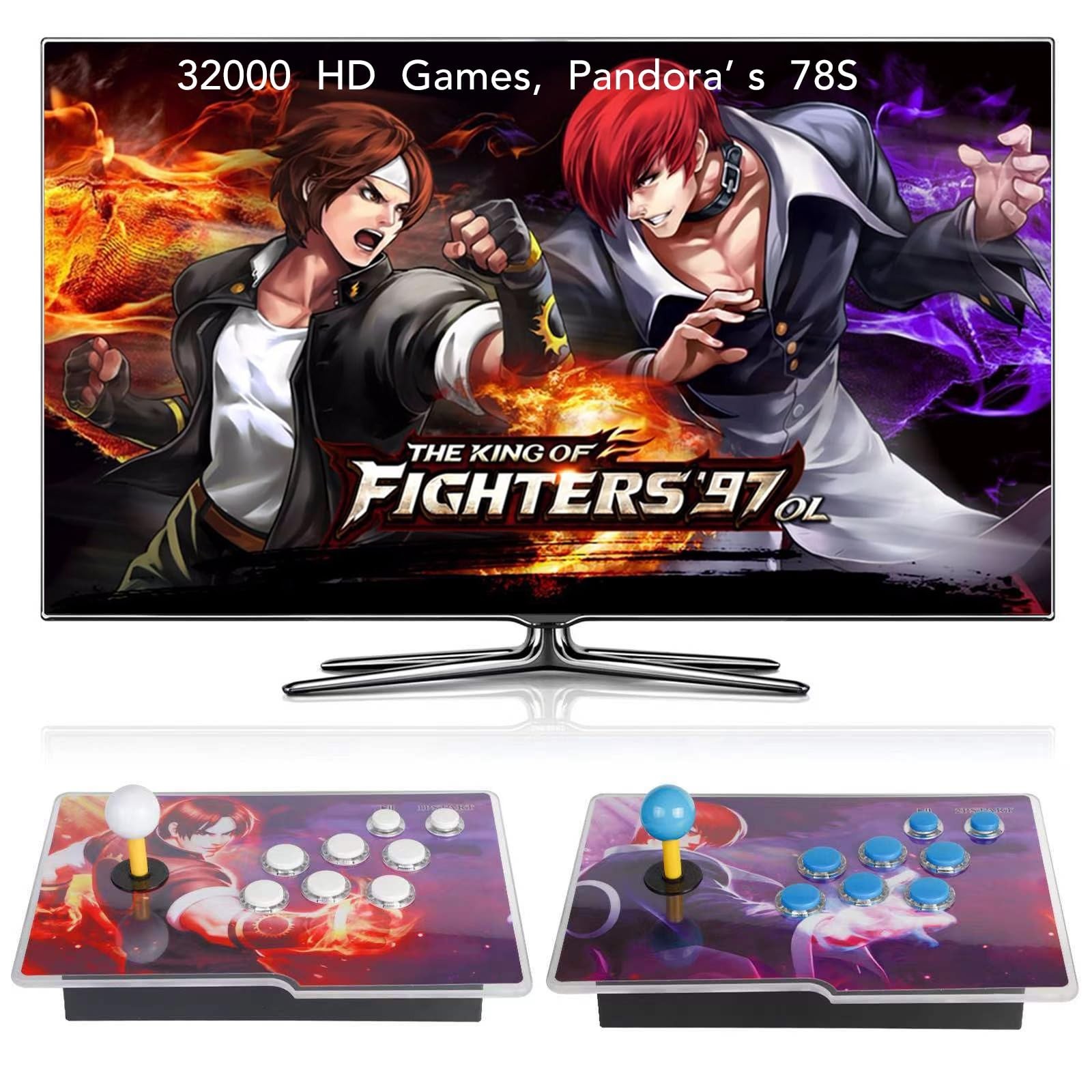 FVBADE [32000 Game in 1 78S Pandora Box Retro Games Arcade Game Console with ...