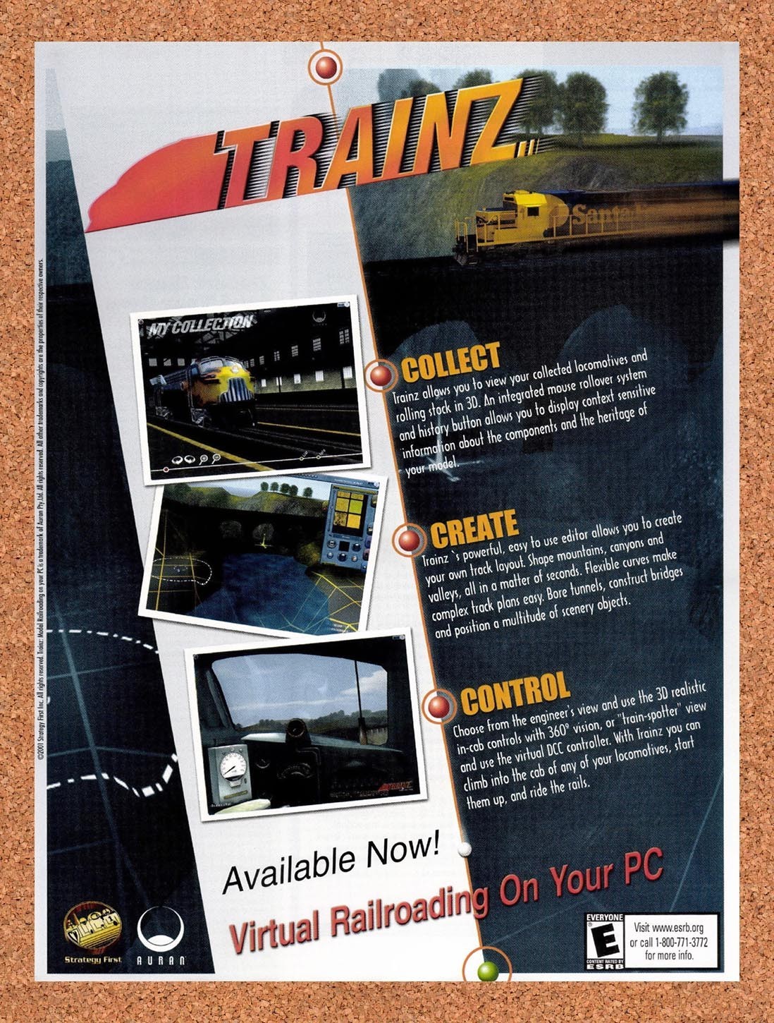 2002 Trainz PC Original Advertisement / Retro Promo v1