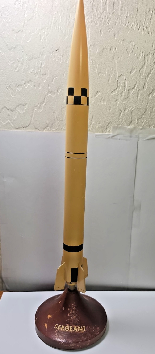 1950's US Army MGM-3 Model Sargent Ballistic Missile Contractor 16 1/4