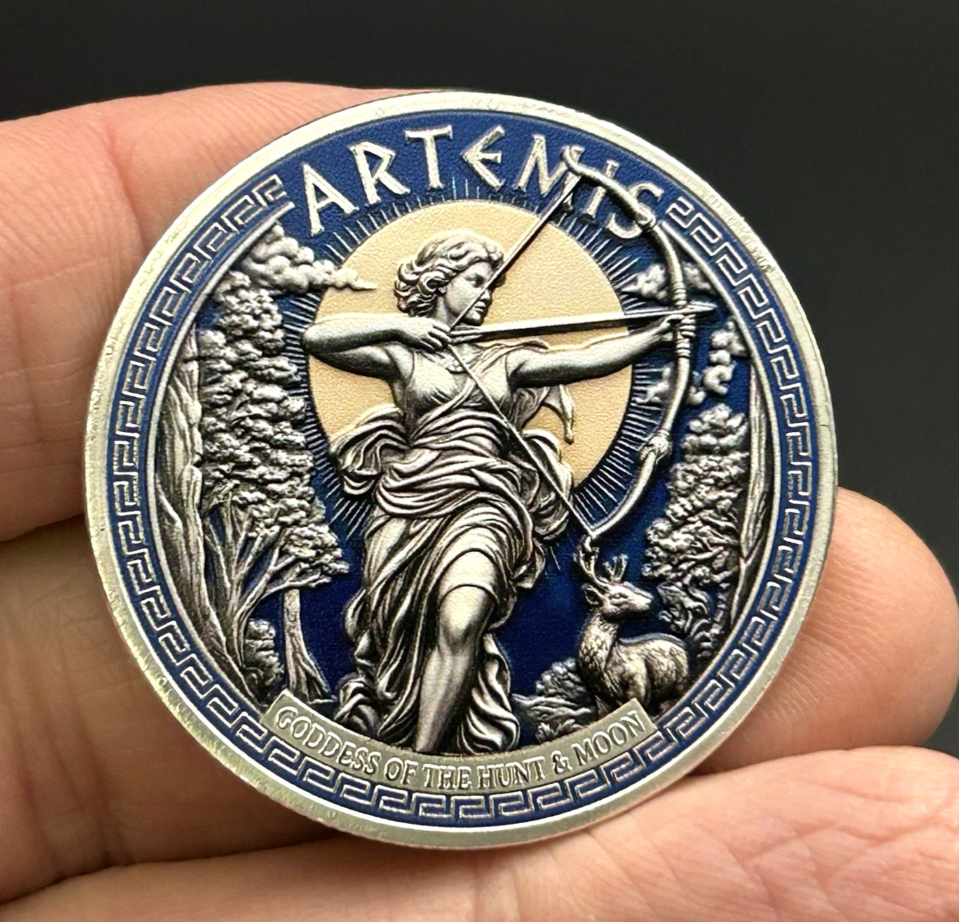 Artemis 2 Lunar Moon Mission 2026 3D Commemorative Coin Medal 40mm