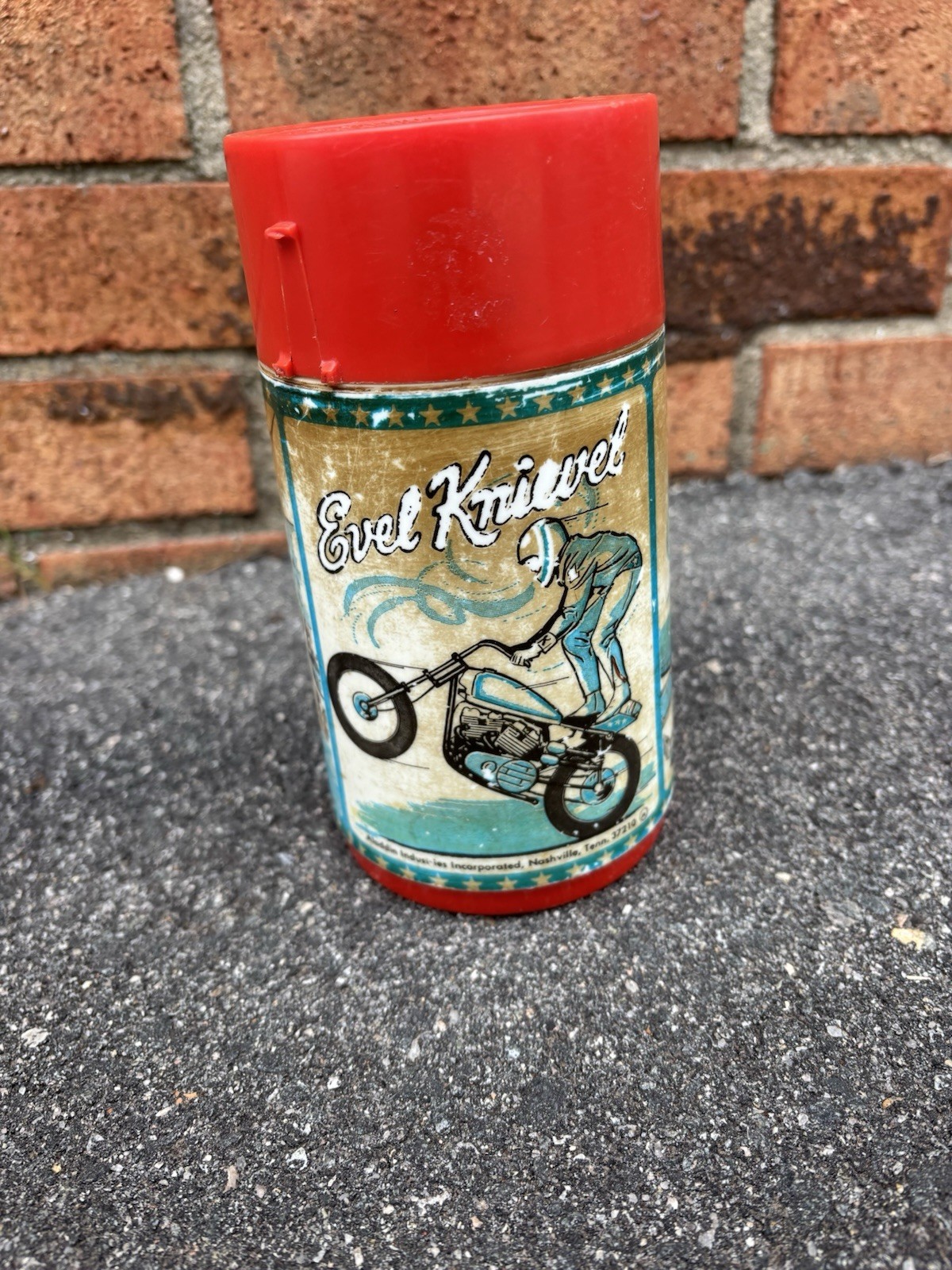 Vintage 1974 EVEL Knives Thermos 8oz