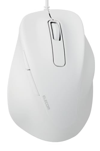 Elecom Ex-G Quiet Wired Mouse, Xl Size, 5 Buttons, Askdoctors Certified, Antiba_