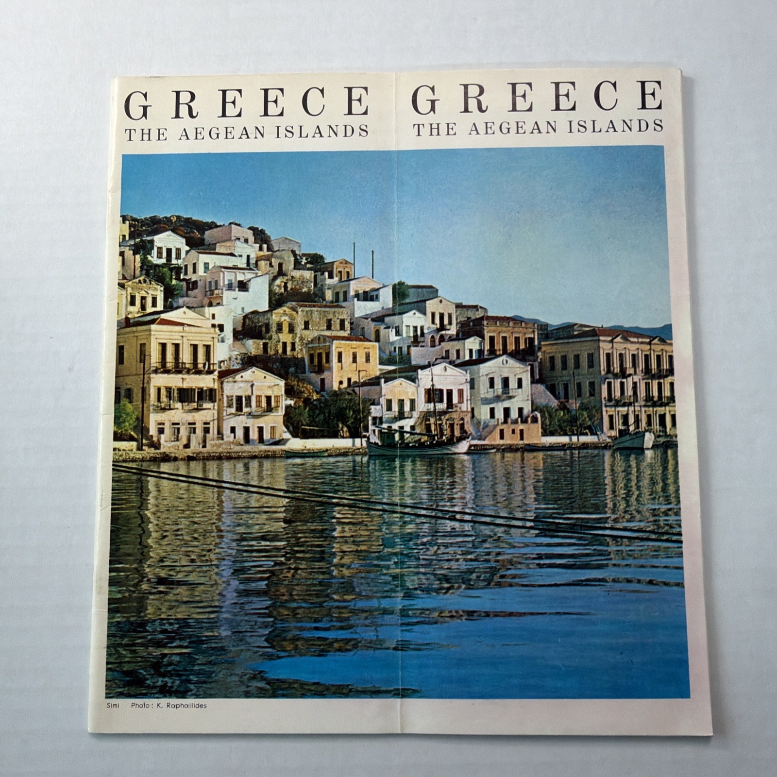 1960s Greece Aegean Islands Vintage Travel Brochure Simi Greek Tourism Guide