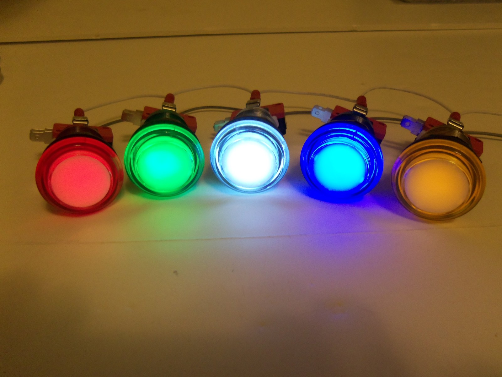 LED lit  Arcade Push Buttons MAME Multicade