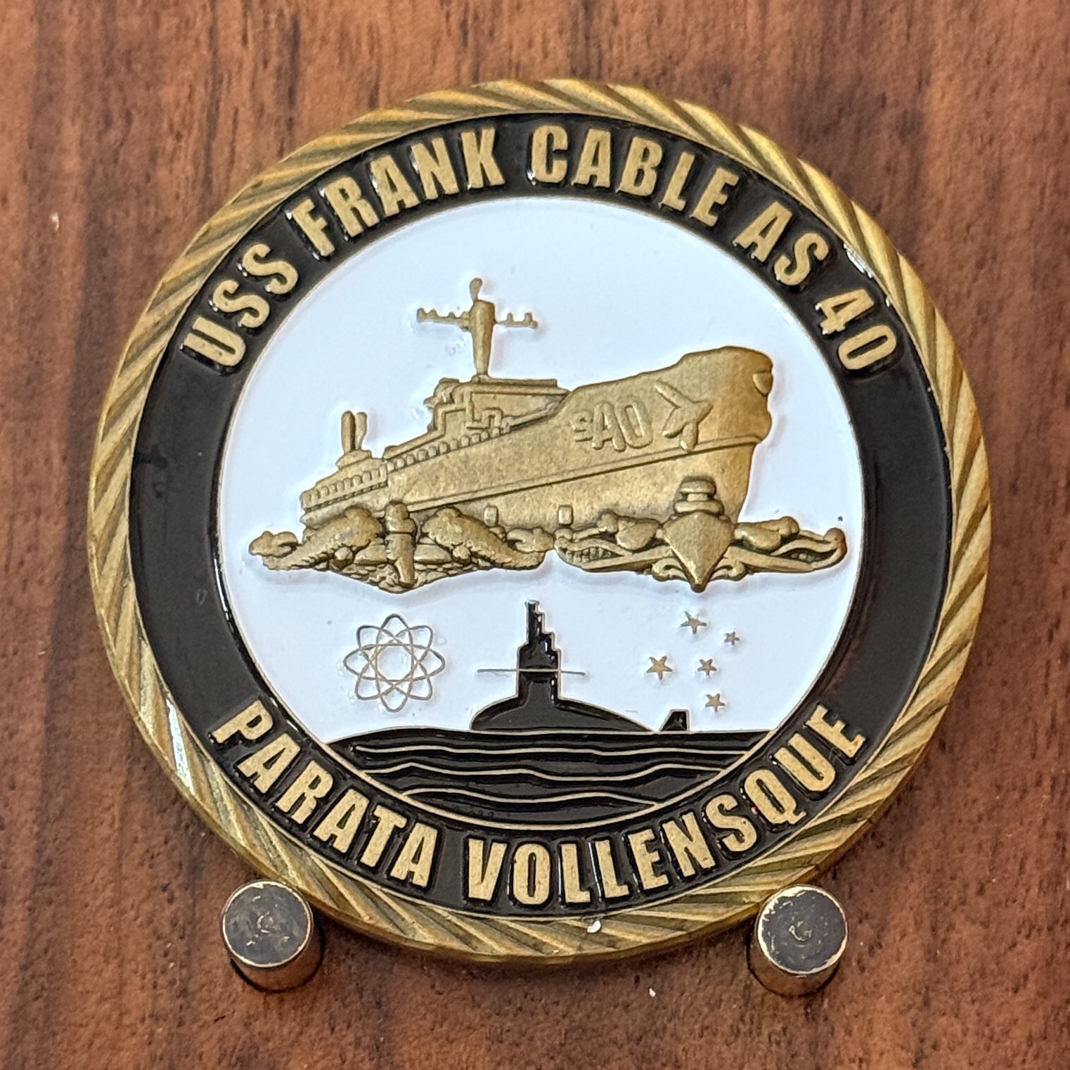 USS Frank Cable AS‑40 Presented By Commanding Officer Challenge Coin  M#18