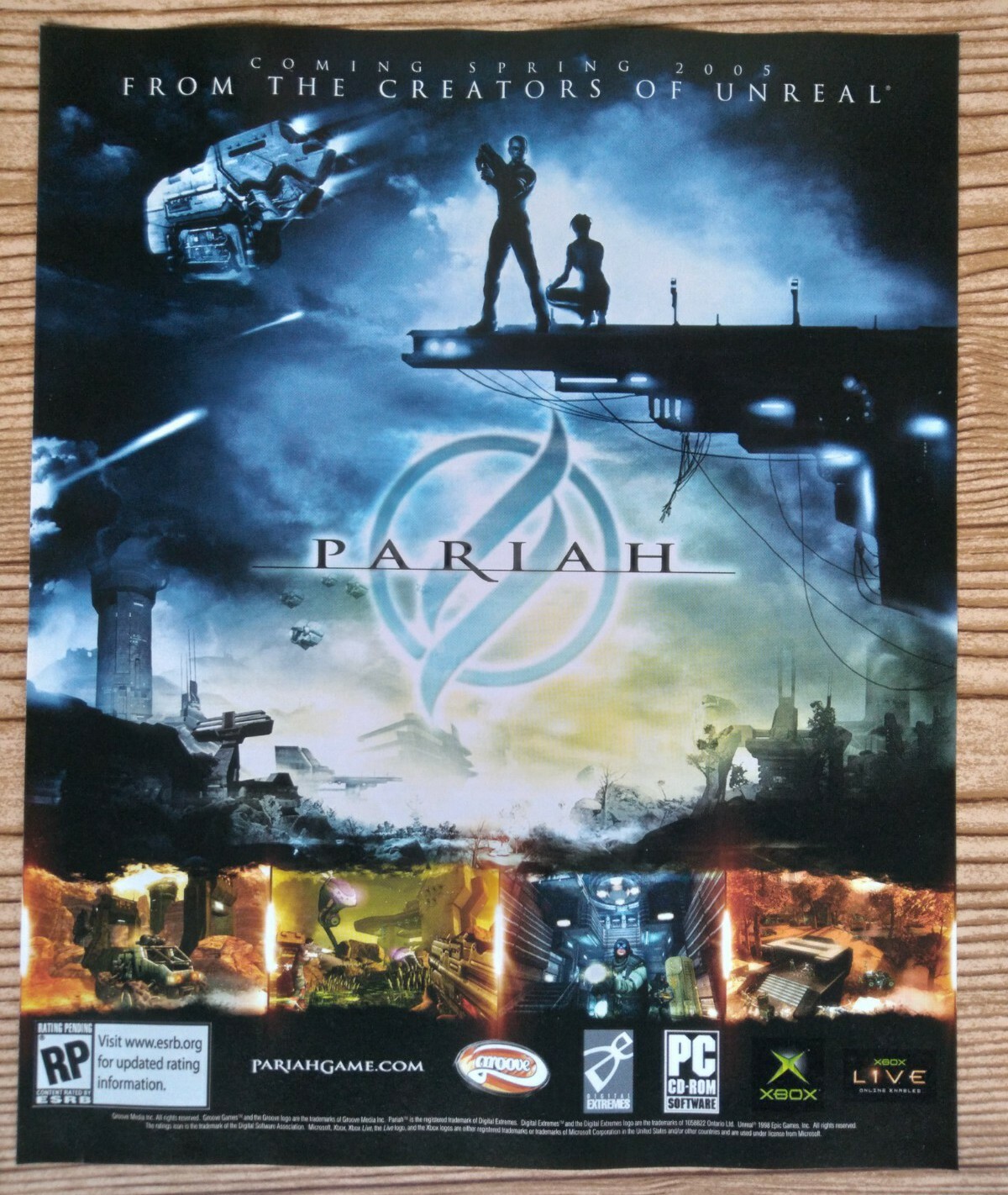 Pariah Xbox PC 2005 Print Ad/Poster Official Original Video Game Advertisement