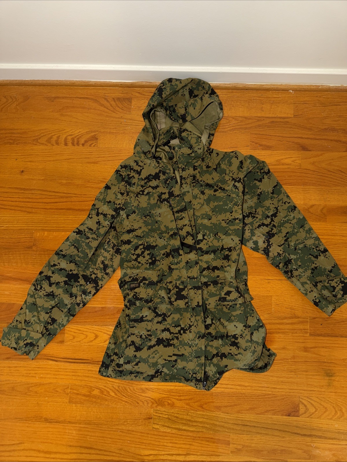 Usmc Gortex Military Jacket Woodland Marpat Small Long