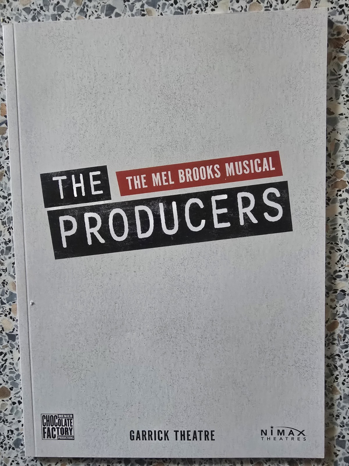 THE PRODUCERS - ANDY NYMAN - LONDON - PROGRAMME -  2025