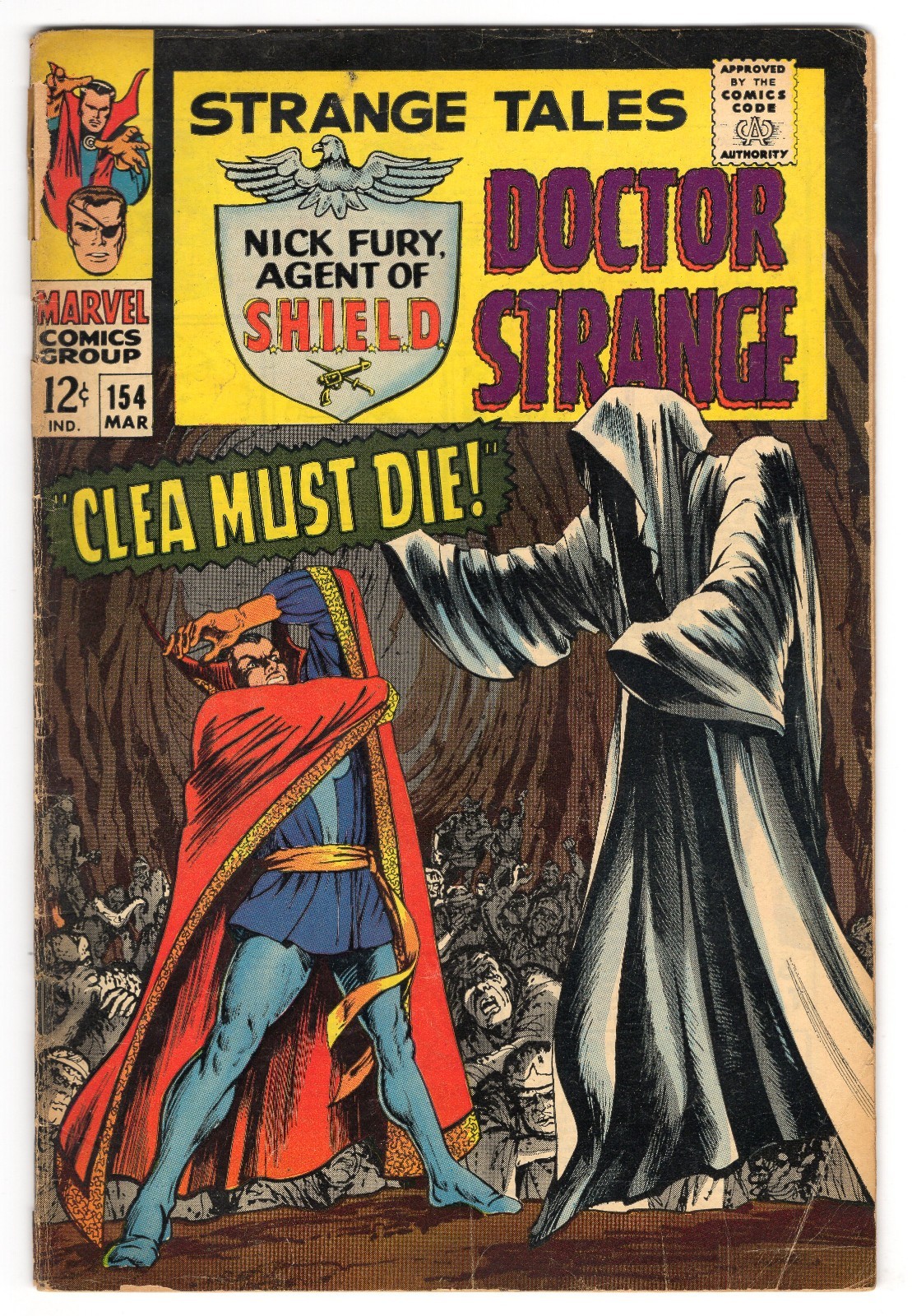 Strange Tales 154 1967 Marvel Comics VG- 3.5 Umar Dr. Strange Nick Fury