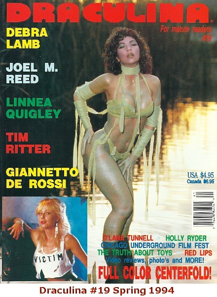 Draculina Magazine #19 1994: Debra Lamb, Linnea Quigley, John Reed, Tim Ritter