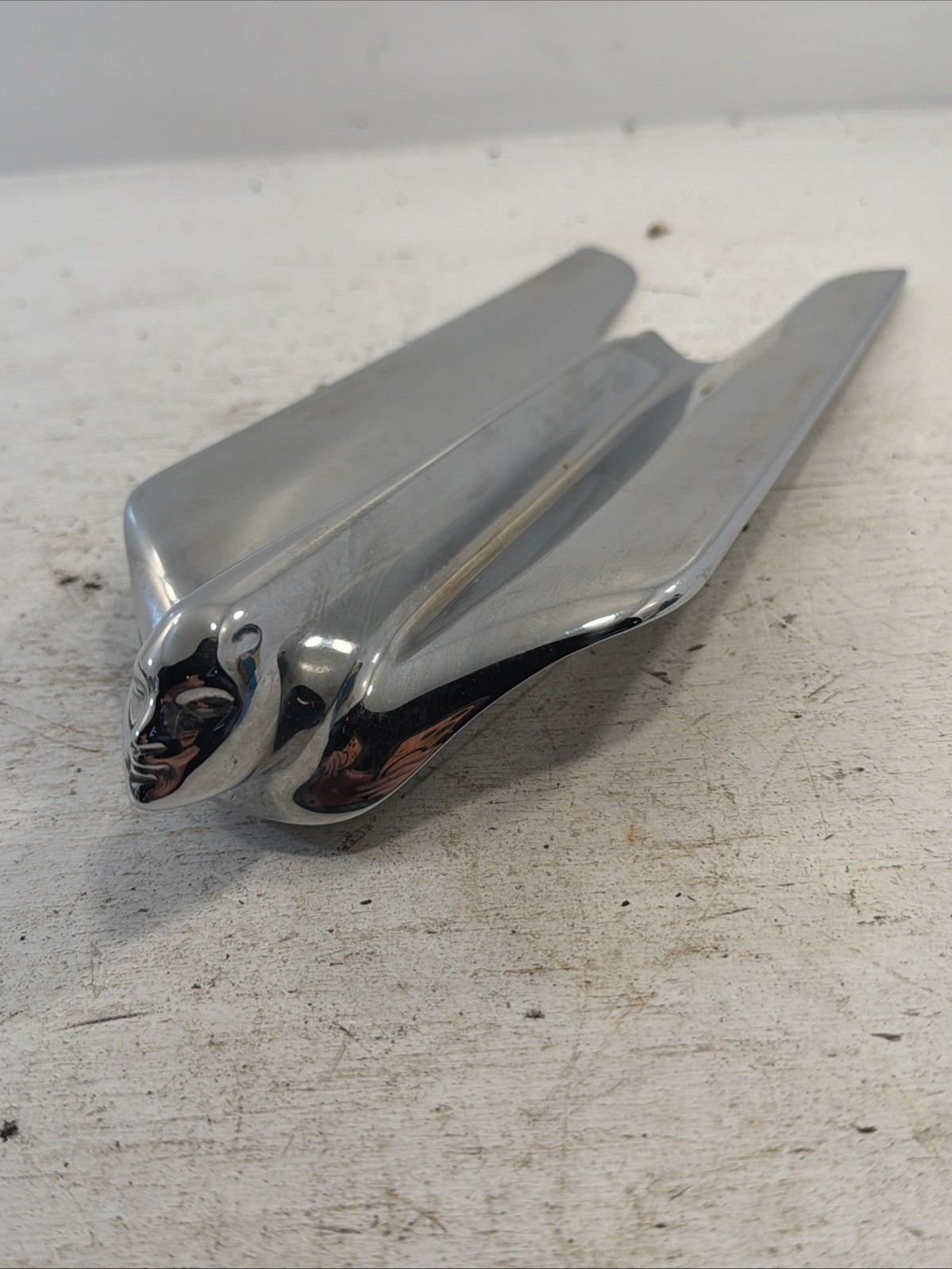 NOS OEM GM 1459709 Cadillac Flying Lady Goddess Chrome Hood Ornament 1951 Coupe
