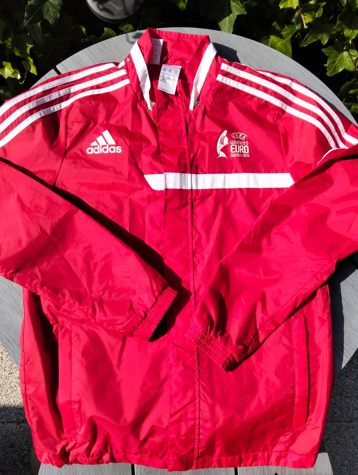 Adidas UEFA Women\'s Euro 2013 Sweden Official Jacket Windbreaker XXL Rare Footba