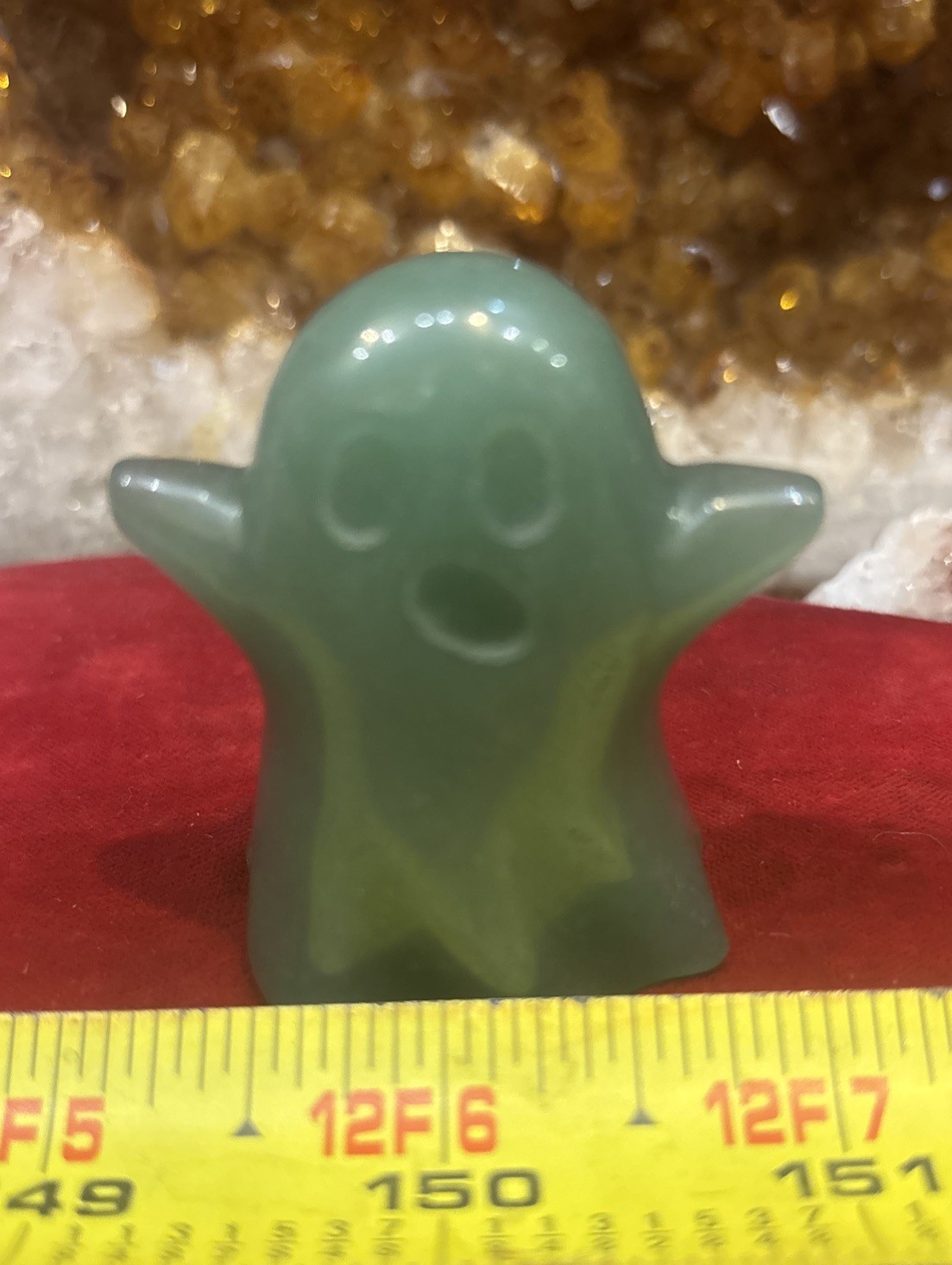 1pc Natural Green Aventurine Ghost Skull Quartz Crystal Skull Reiki Healing