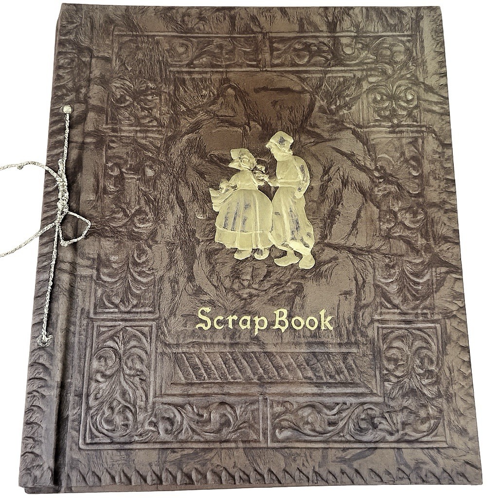 vintage 1940s Dutch-themed scrapbook