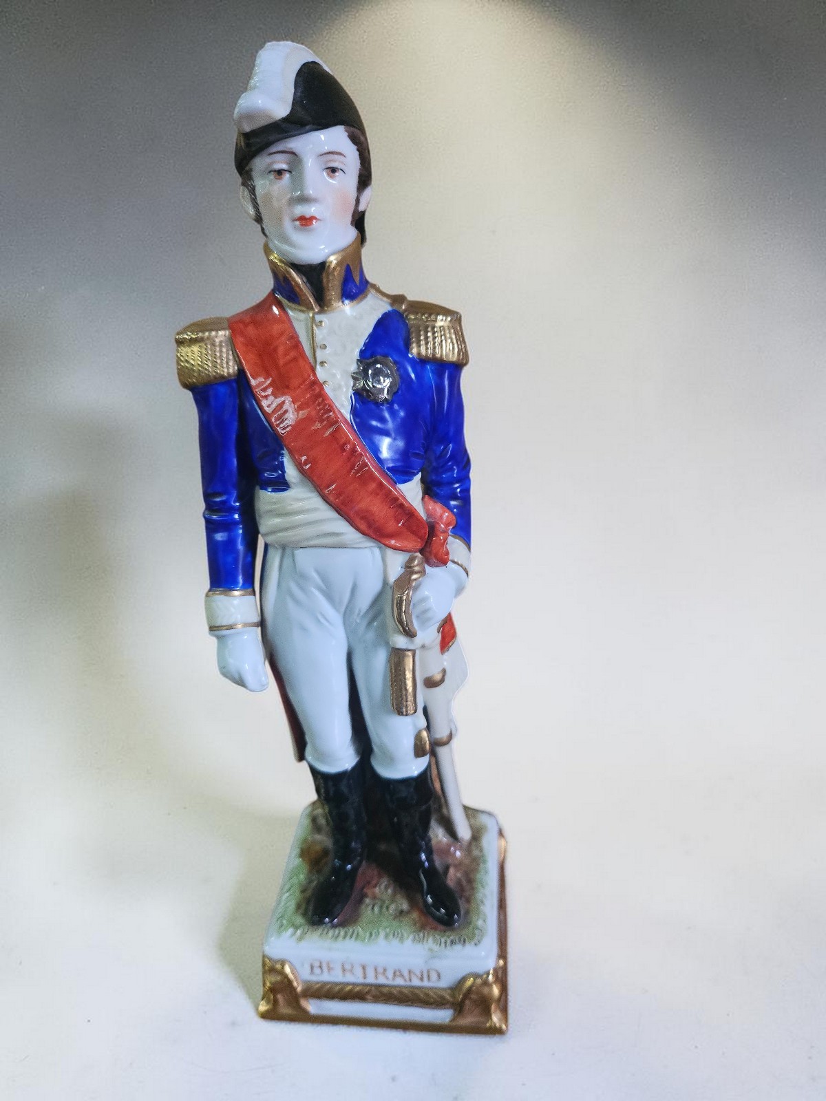 Vintage Scheibe alsbach BERTRAND Marshal napoleon  porcelain figurine statue