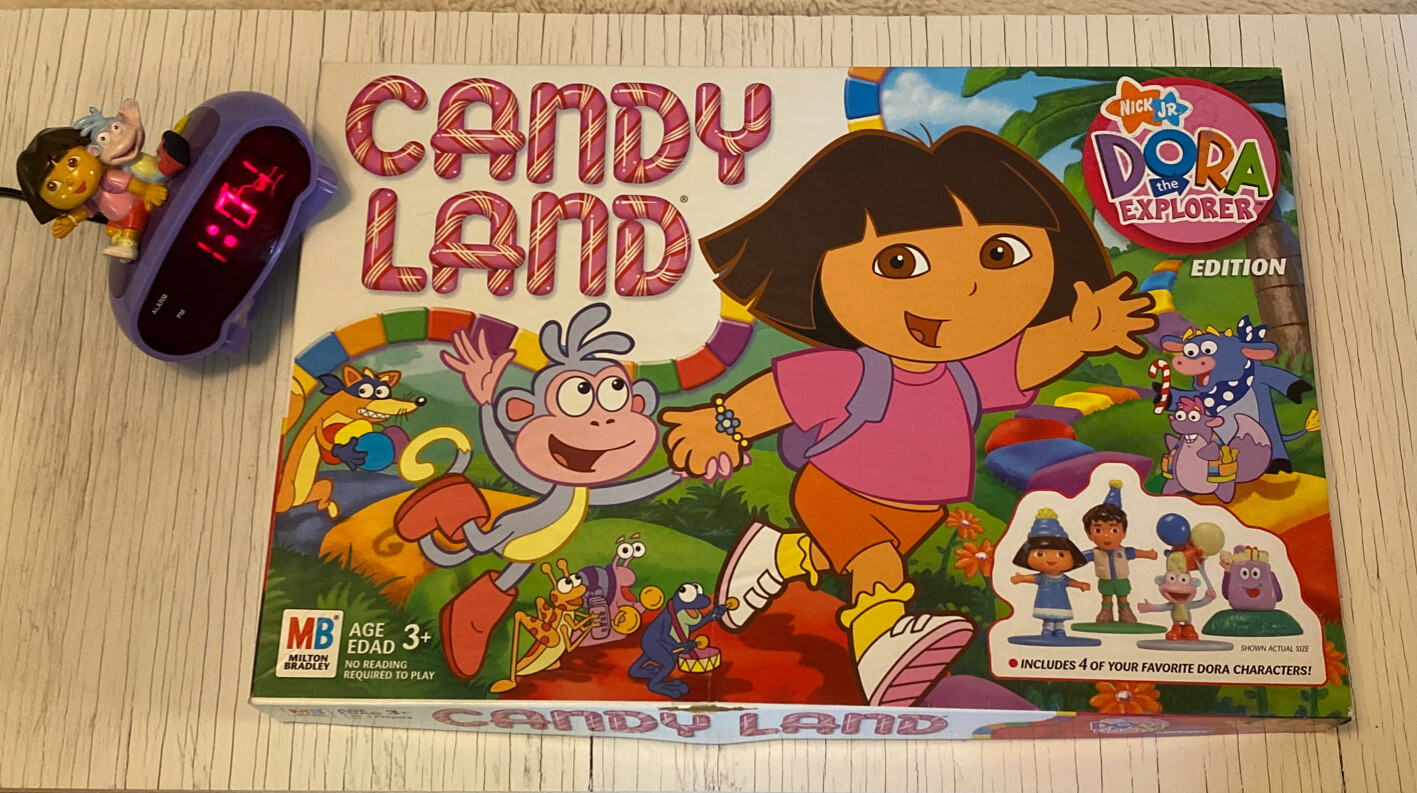 Dora the Explorer Bundle Dora Alarm Clock and Dora Candyland