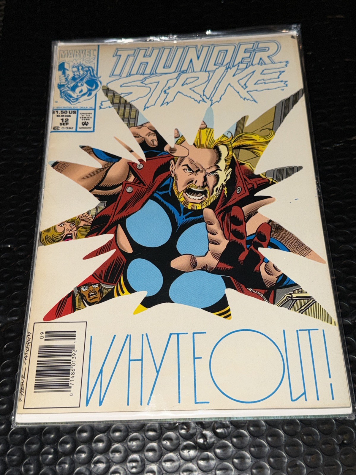 Thunder Strike: Whyte Out #12  Marvel Comics September 1994 Milgrom Frenz Cvr