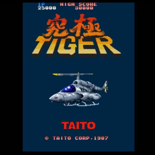 TAITO 1987 KYUKYOKU TIGER Arcade Game PCB Board Only Tested and Working Japan