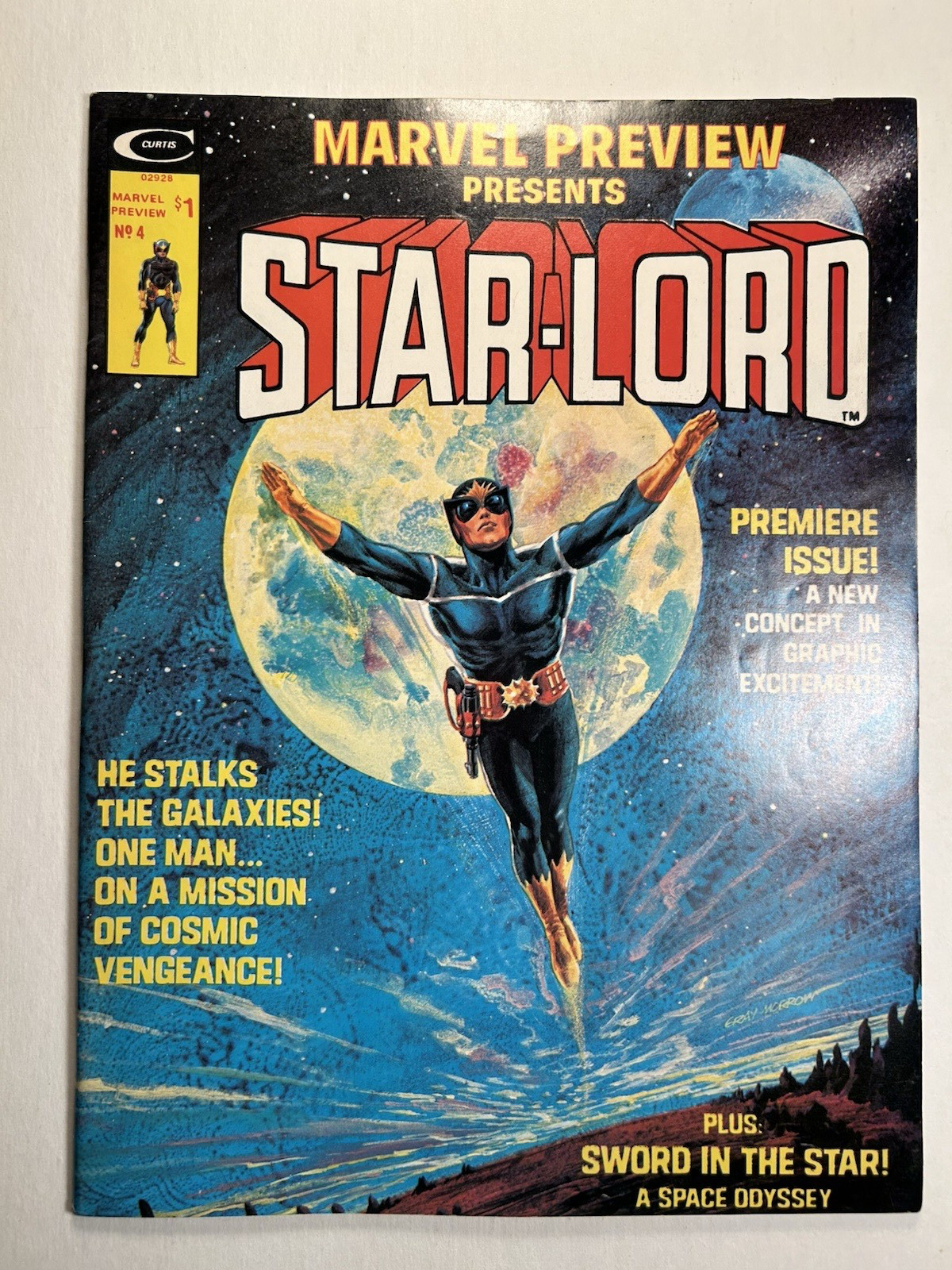 Marvel Preview #4 Marvel Comics 1976 1st Star-Lord Steve Gan Berni Wrightson FN