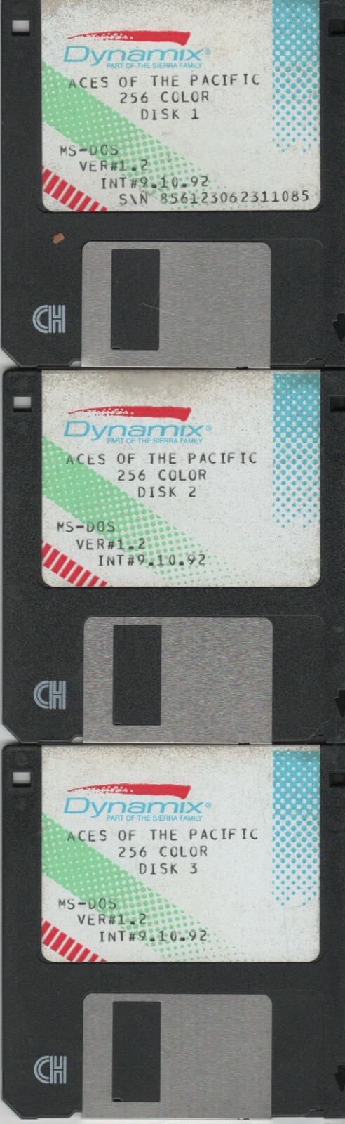 ITHistory  SOFTWARE IBM  (1994) ACES OVER EUROPE 1.02 (Sierra)  MSDOS 3X3.5\