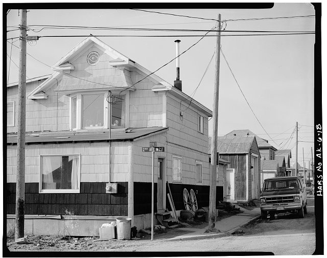 Photo:Nome Alaska House Bering and Second Sts 1900s Street View Home