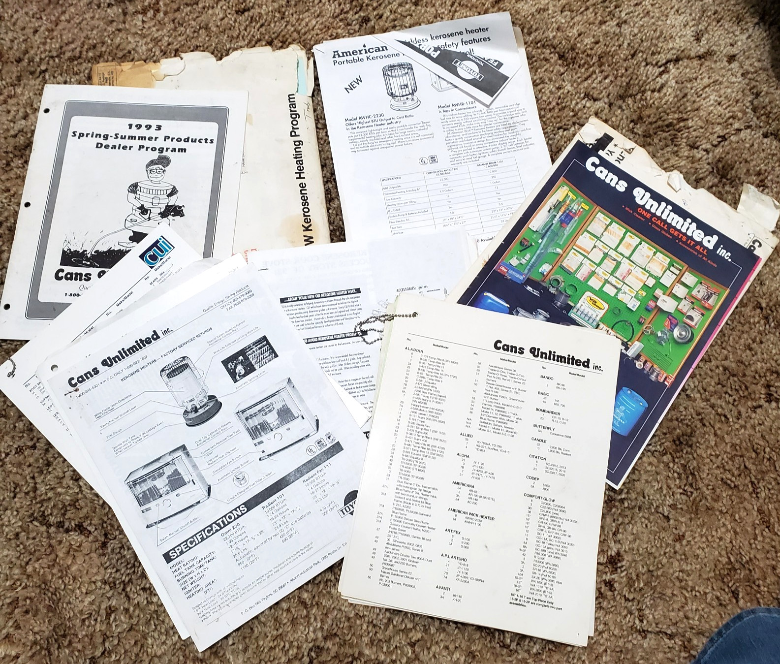 Vintage Rare Original Products Dealer Sales Info Cross Referencing Part Numbers