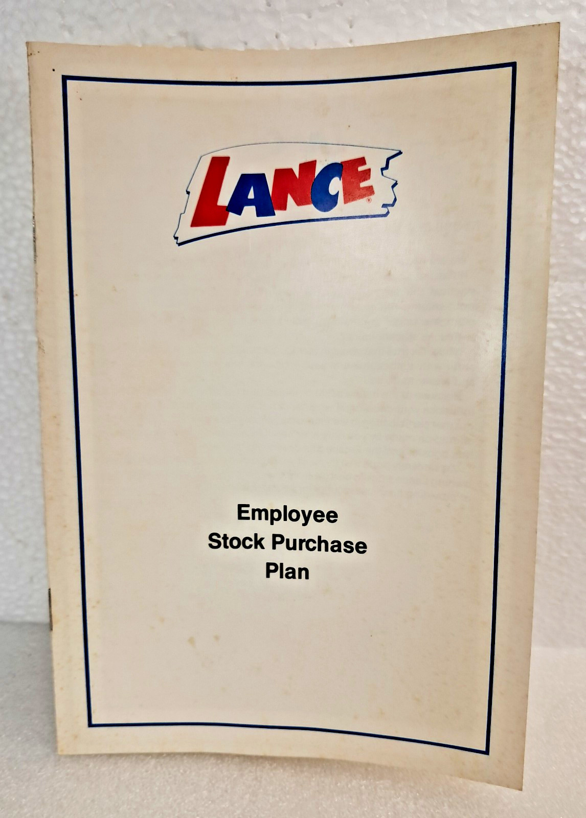 LANCE SNACKS  -   EMPLOYEE  STOCK  PURCHASE  PLAN  -  1980's