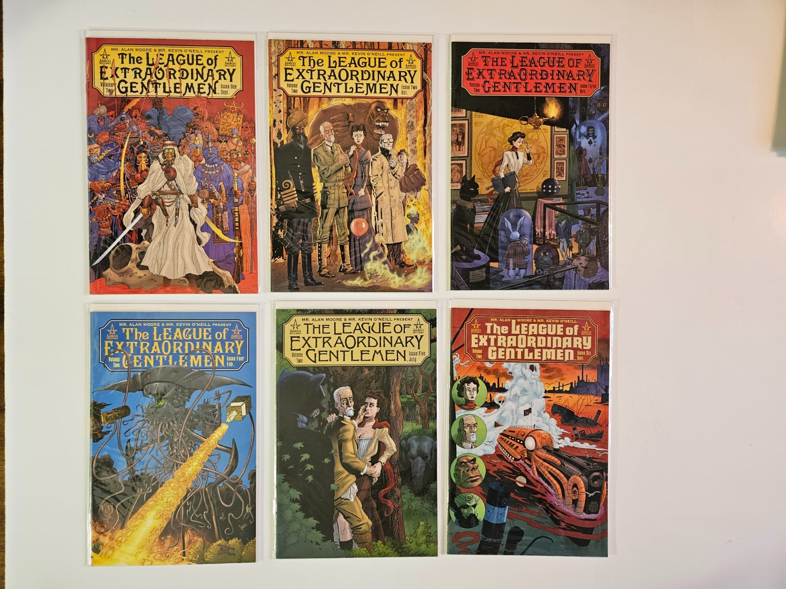 LEAGUE OF EXTRAORDINARY GENTLEMEN Vol. 2, Issues 1–6 Complete Series 2002 NM