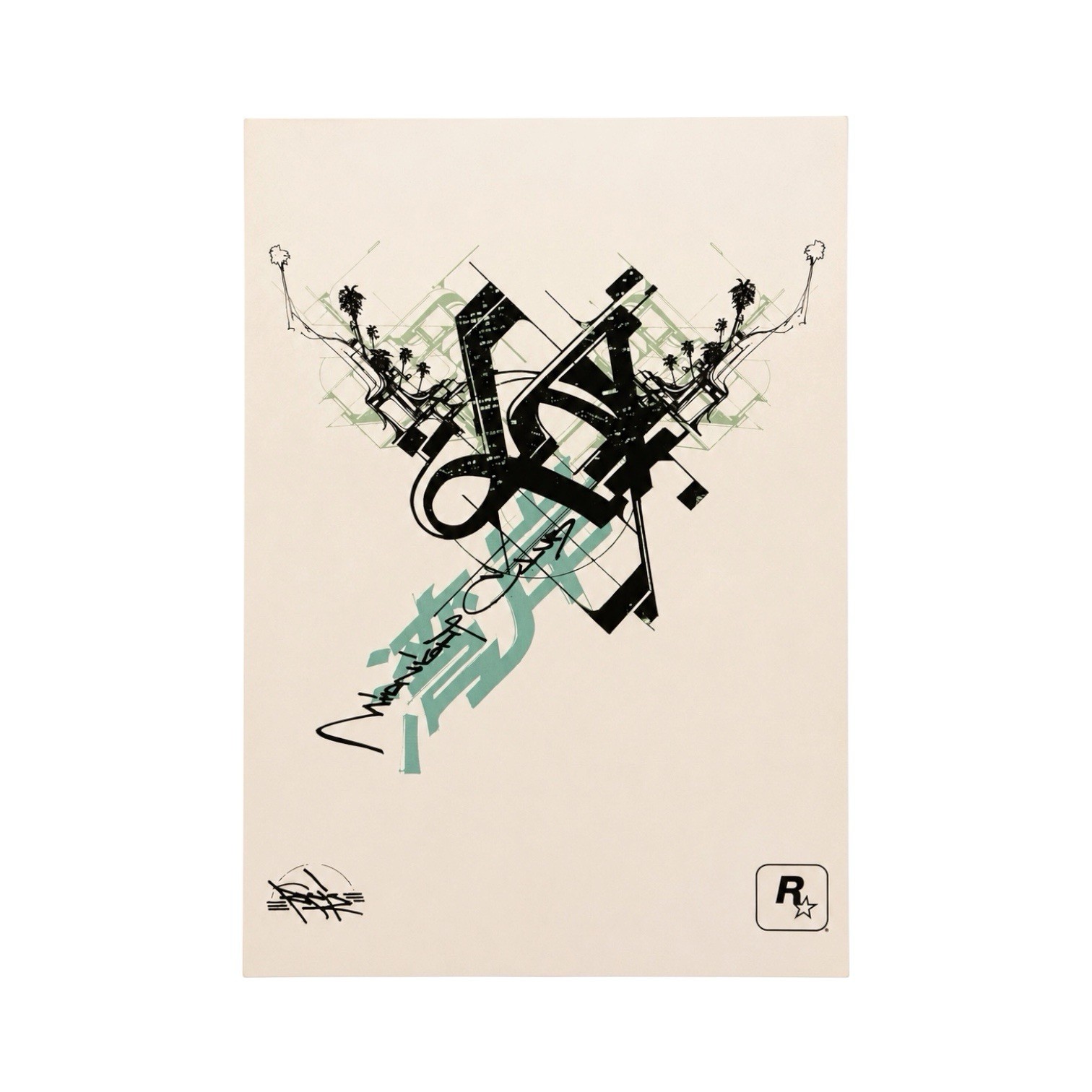 RARE Midnight Club Los Angeles Rockstar Artist Series Kofie Art Print