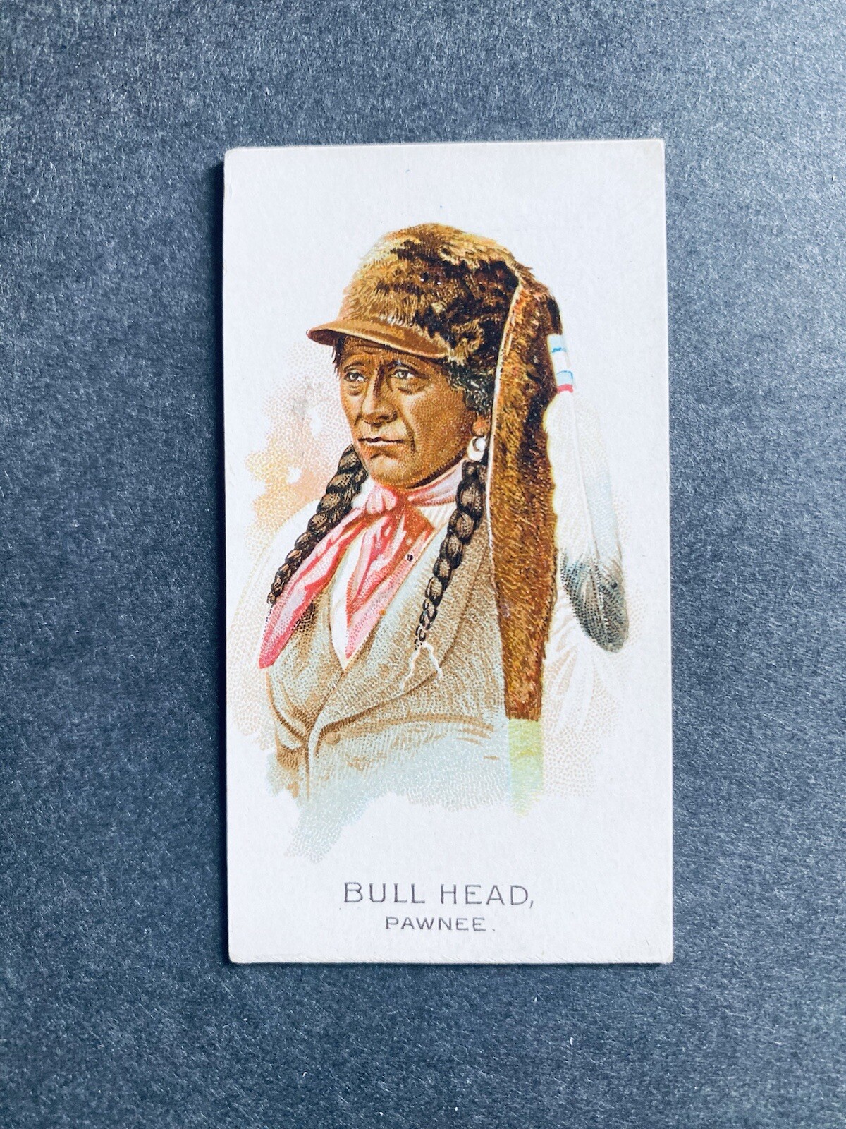 1888 N2 Allen & Ginter American Indian Chiefs Bulls Head Pawnee.