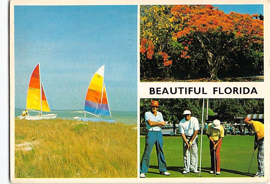 Postcard Scenes & Views Florida USA I-21636