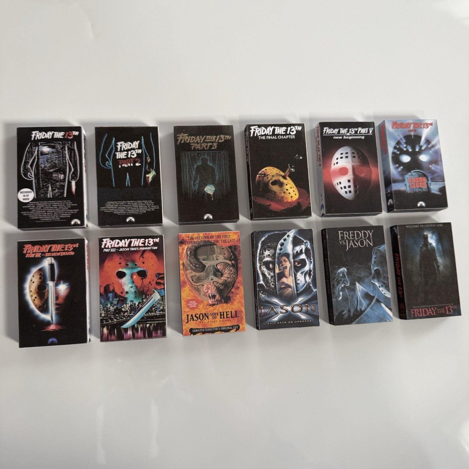 Friday the 13th Horror Movies Mini VHS 3D Refrigerator Magnets