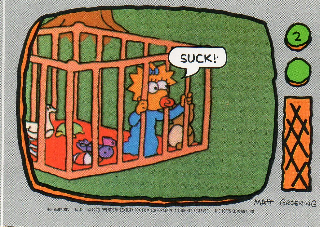 The Simpsons 1990 / Simpsons Bongo 1993 Individual Trading Cards