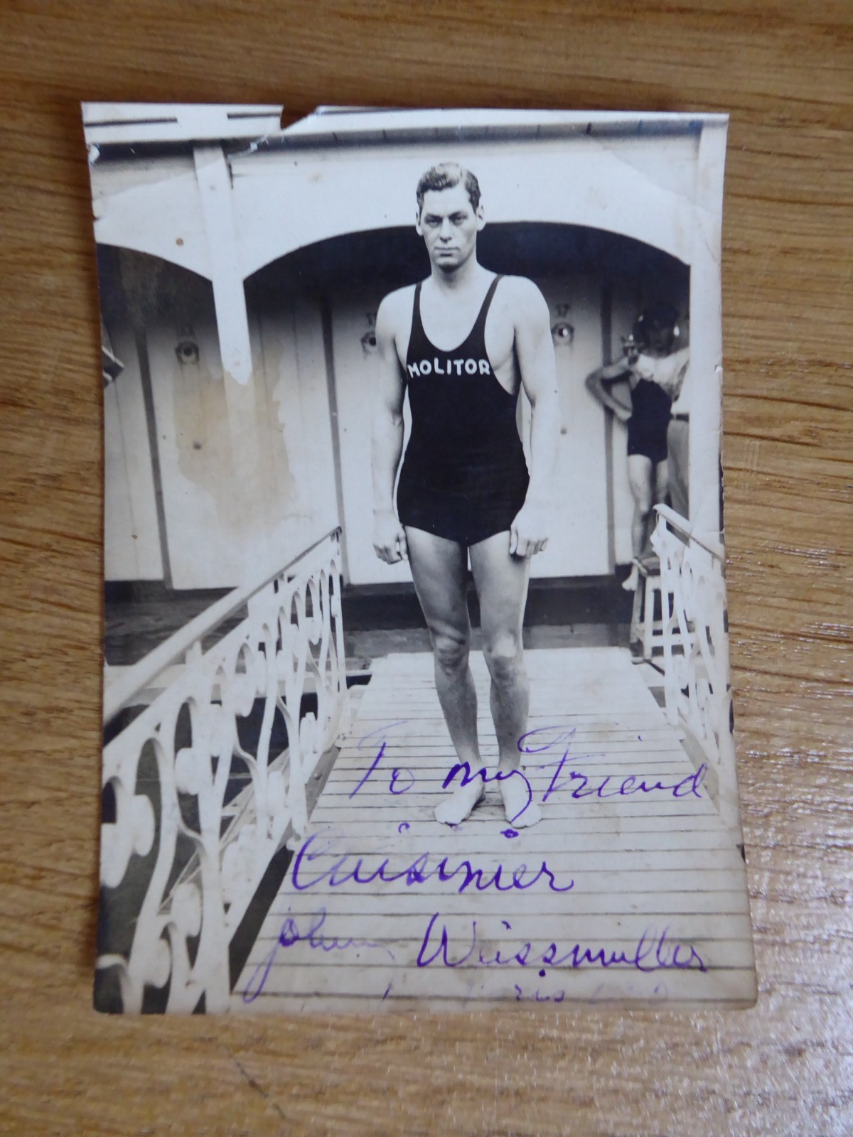 Johnny Weissmuller, Autograph/Autograph, Film, Tarzan, Acting, Olympics Paris 1924