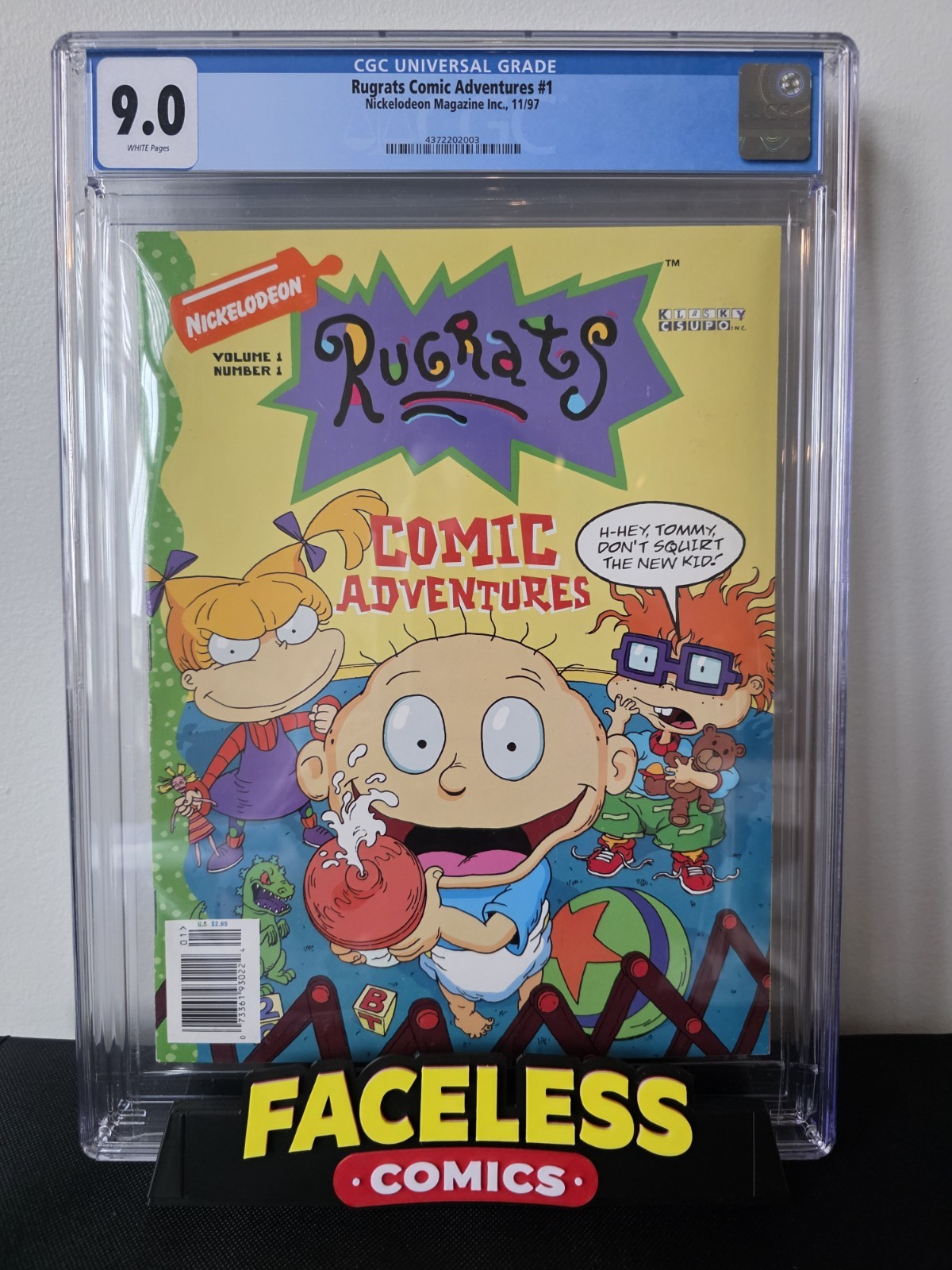 Nickelodeon Rugrats Comic Adventures #1 CGC 9.0 1997 Tommy Chuckie Angelica 
