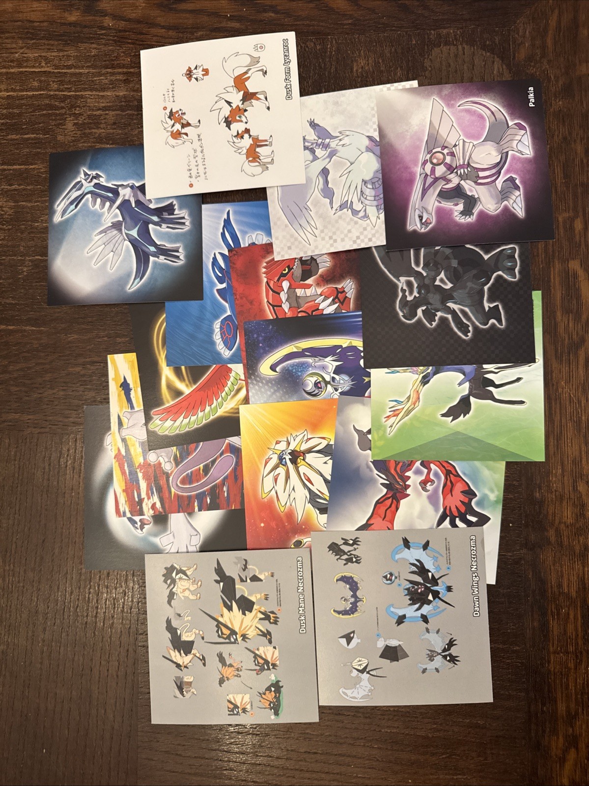 Pokemon Art Cards From Pokemon Ultra Sun &Ultra Moon 3DS Bundle