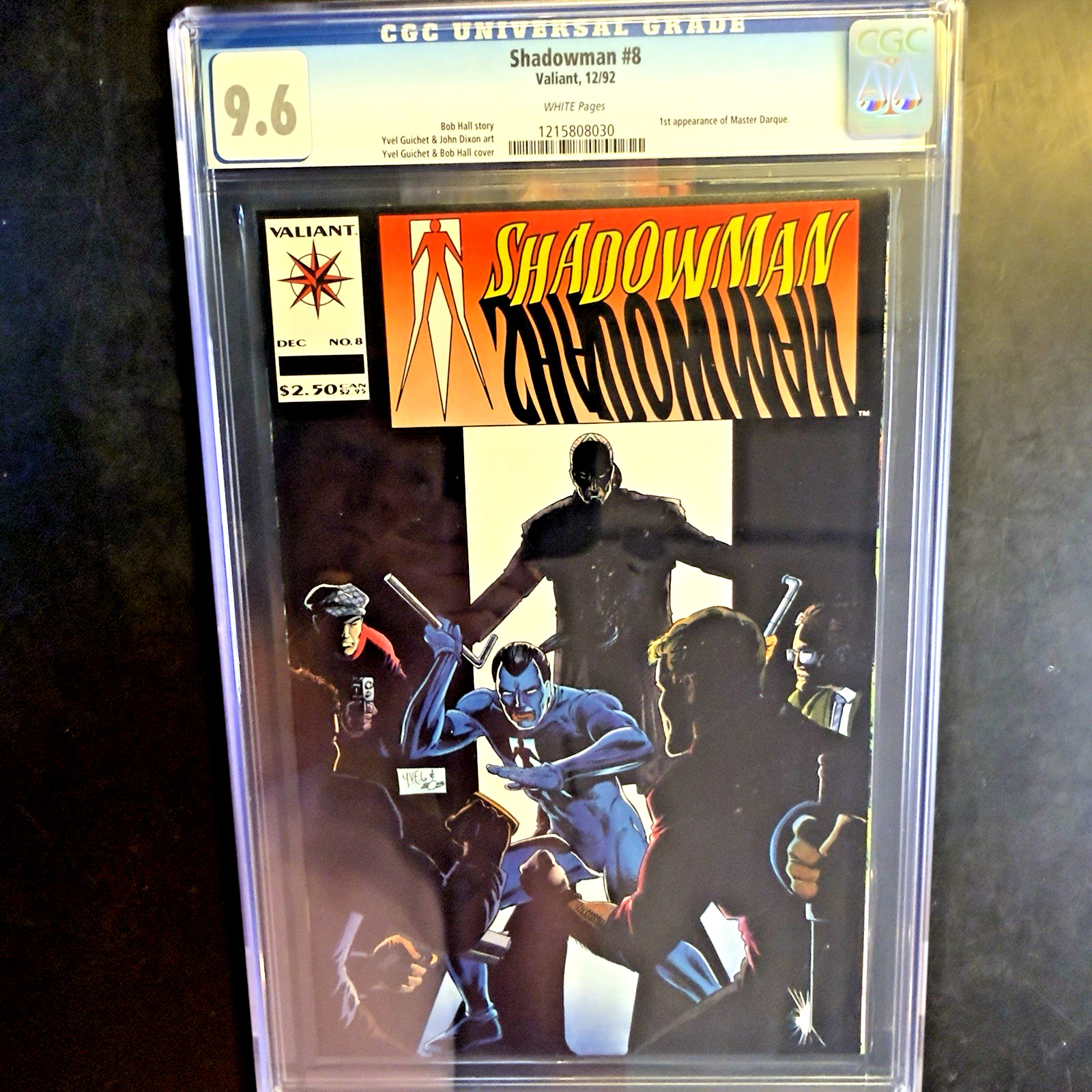 Shadowman #8 Valiant 12/92 CGC 9.6 WHITE Pages 1st Appearance Master Darque
