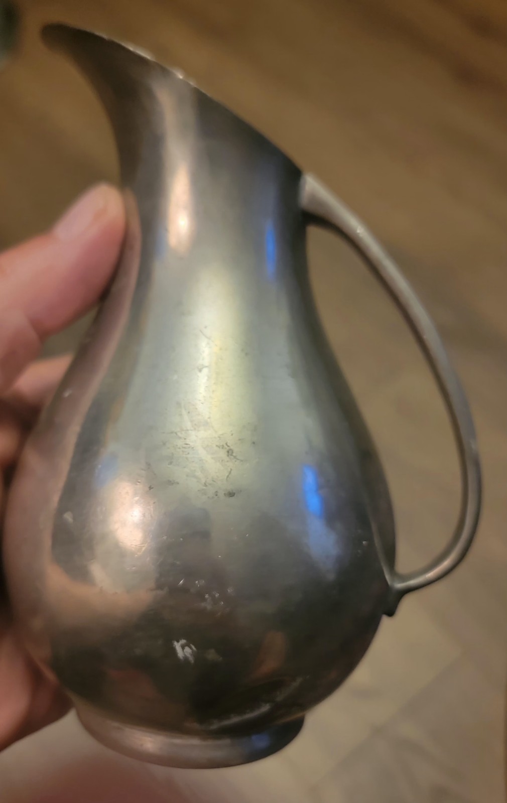 Vintage Metawa Holland Mid-Century Modern Pewter Pitcher 1950s Or 1960s