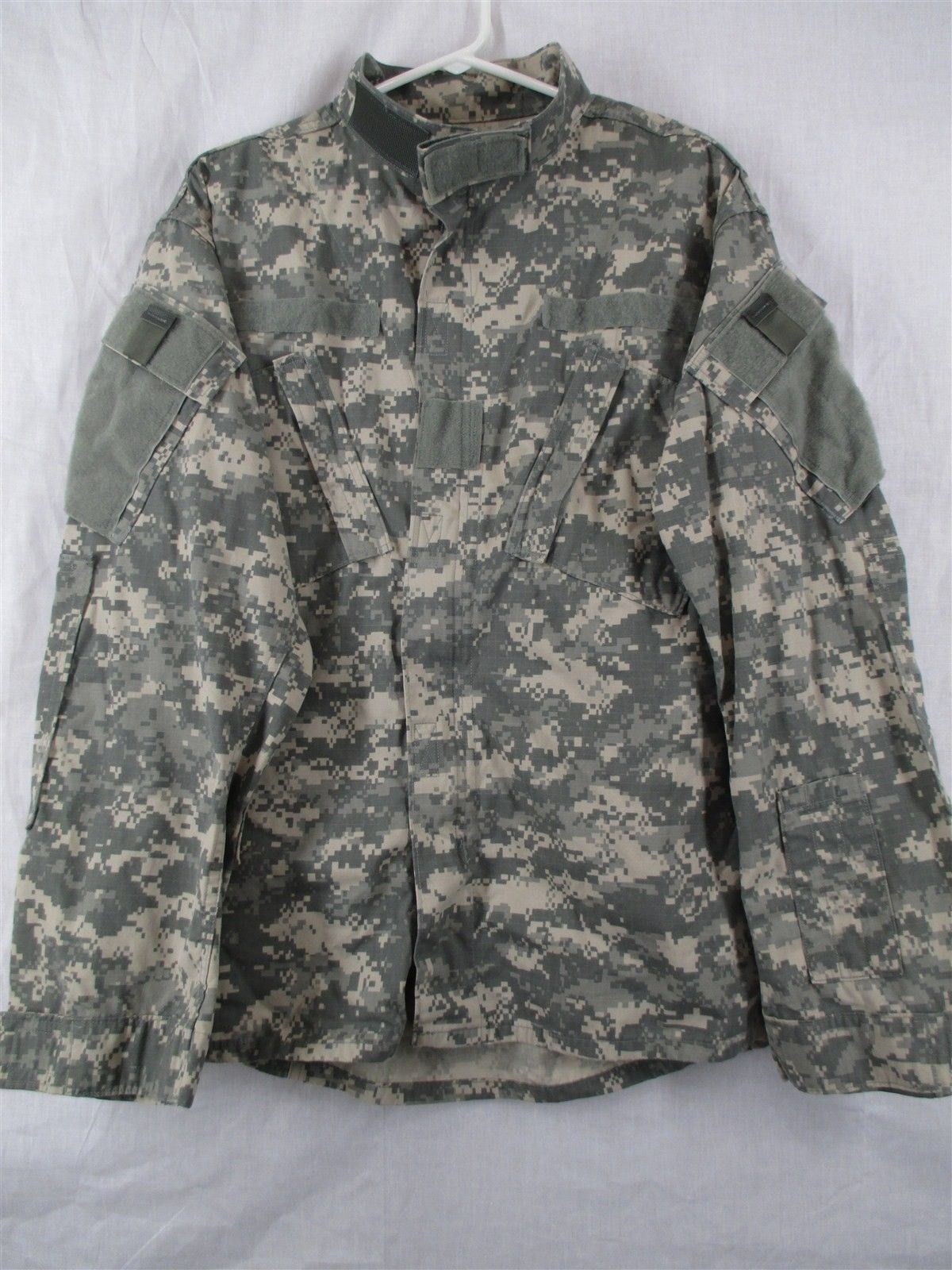 ACU Large Long Army Coat/Top/Blouse/Shirt/Jacket Digital Camo Ripstop Combat