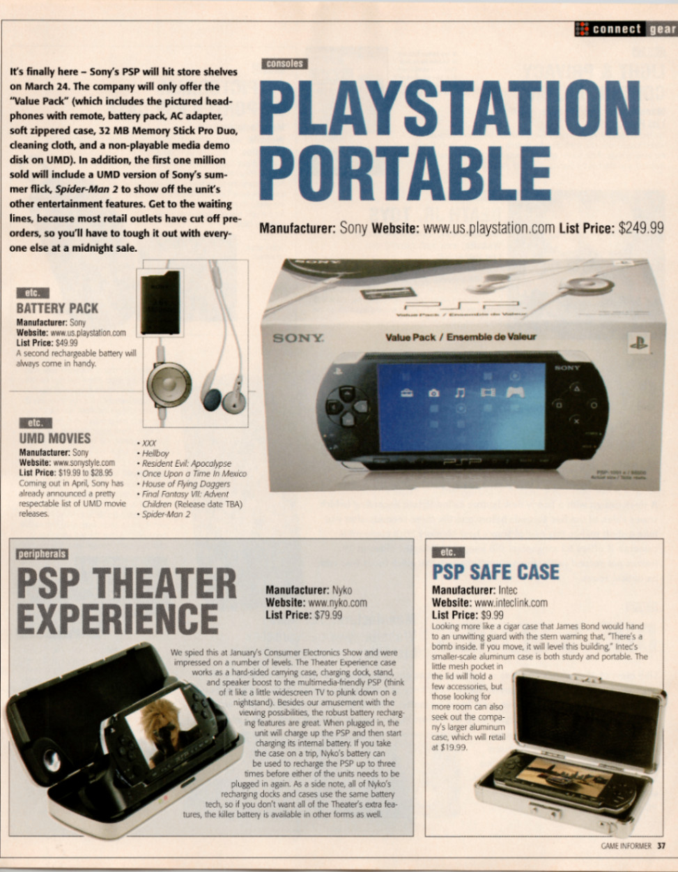 Sony PlayStation Portable PSP Launch Print Ad Poster Game Article Tech